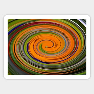 Bird of Paradise spiral Sticker